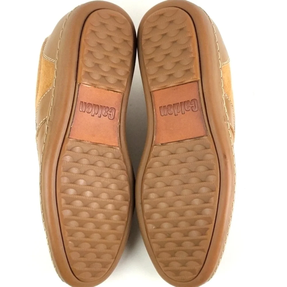 Calden Suede Leather Slip-on Casual Loafer Elevator Shoe Tan Men's Size 7 - Picture 11 of 16
